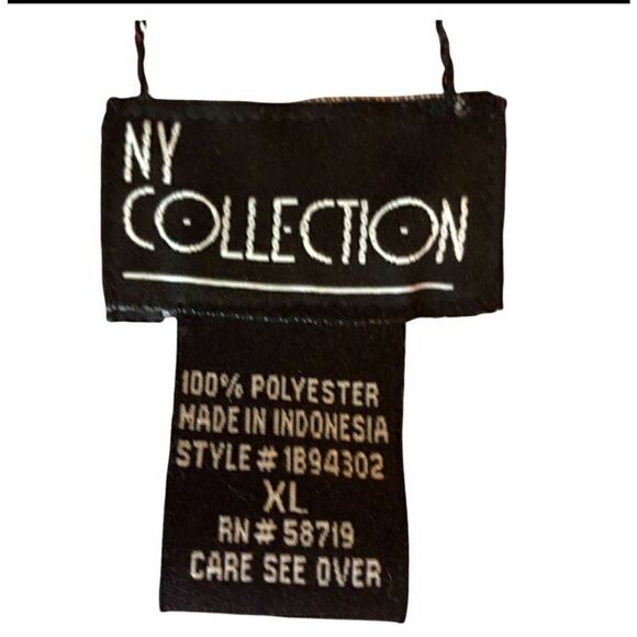 NY Collection Retro Fun Flowing Reversible Skirt Sz XL - Picture 6 of 8